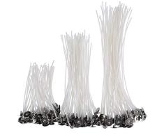 CZ Store®-Mecha de vela 150 PCS|-✮✮GARANTÍA DE POR VIDA✮✮-Mecha de vela DE 9,15 y 20 cm - Mecha de vela natural de algodón 100% ecológico-✮PDF GRATIS✮- Mecha de vela orgánica para pilar/lámparas