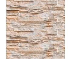 murando Papel Pintado autoadhesivo 10m Fotomurales Decoración de Pared Murales Pegatina decorativos adhesivos 3d panel moderna de Diseno Fotográfico imitación piedra piedras f-B-0216-an-a