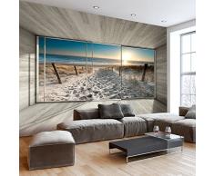 murando - Fotomural 200x140 cm - Papel tejido-no tejido - Papel pintado - Naturaleza Paisaje Playa 3D Mar Sol c-C-0067-a-d