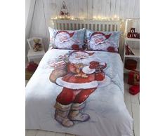 Eleanor James - Juego de Cama Individual, diseño navideño, poliéster, poliéster, Doublé