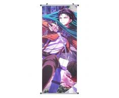 CoolChange Poster/Kakemono (Enrollable) de la Serie Ataque a los Titanes en Tejido, 100x40cm, Tema: Levi Ackerman
