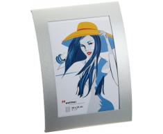Walther TP015S Basixx - Marco para fotos (10 x 15 cm), color plateado