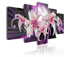 murando - Cuadro en Lienzo 200x100 cm - Flores - Impresion en calidad fotografica - Cuadro en lienzo tejido-no tejido - Azucena b-A-0311-b-o
