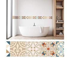 setecientosgramos Cenefa Auto-Adhesiva | Decoración de Pared Cocina & baño, 5 m x 15 cm | lis