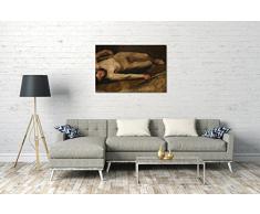 Printed Paintings Impresión Sobre Lienzo (60x40cm): Edgar Degas - Desnudo Masculino