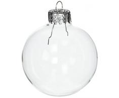 Darice - Plantilla para Grabar (10 Piezas, Resistente Bolas de Navidad (Cristal, 60 mm, Transparente
