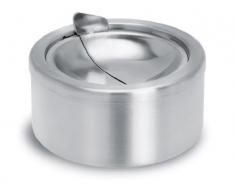 Blomus - Cenicero con tapa batiente (Ø 12 cm)