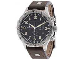 Messerschmitt ME 5030 Vintage - Reloj para hombres, correa de cuero
