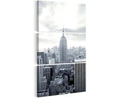 murando - Cuadro en Lienzo New York 60x120 cm - Impresión de 3 Piezas Material Tejido no Tejido Impresión Artística Imagen Gráfica Decoracion de Pared - Ciudad Manhattan d-B-0206-b-e