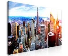 murando Mega XXXL New York Cuadro 160x80 cm Cuadro en Lienzo en Tamano XXL Grande Gigante Decoración De Pared Impresión Artística Fotografía Imagen Gráfica NY City Ciudad d-B-0189-ak-f
