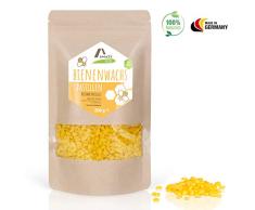 Amazy cera de abeja | 200g – 100% Pastillas de cera natural y fácil para fundir – Ecofriendly – Cera para velas – Ideal para la fabricación de cosméticos, velas, barnices y telas de cera de abeja.