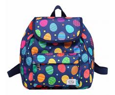 MIETTE Mochila pequeña tipo bolso con solapa | Cabe un iPad Mini | 27x24x12 cm | Huevos de Pascua