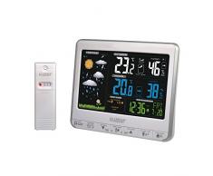 La Crosse Technology WS6826WHI-SIL - Estación metereológica, Color Plateado y Blanco