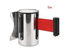 Cinturón de Seguridad para Montar en la Pared, Cinta retráctil de Acero Inoxidable para Montaje en Pared, 2 m/5 m (5 m, 5 m)