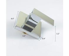 PHASAT Grifo Lavabo Pared Moderno Grifo Cascada Bañera Baño Monomando Agua fría y Agua Caliente JH088