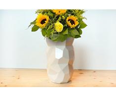 Poligon Florero - Holandés - Diseño - Cerámica - Inicio - Living - colorido - lúdico - Hecho a mano en los Países Bajos - Regalo - Él – Su - Lorier