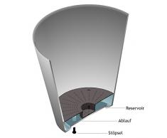 Ivyline Artstone Maceta para flores Balconera Claire, resistente a las heladas y ligera, Topo, 55x16x17cm