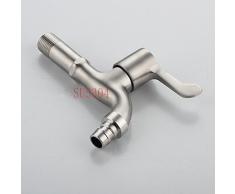 Grifo de agua fría de pared de acero inoxidable moderno para baño lavatorio bañera Grifería de latón Grifería de jardín patio