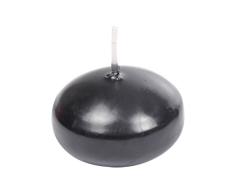 HOMEA 6bgd009nr – Juego de 10 Velas flotantes parafina Negro 8 x 8 x 13,5 cm