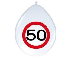 Globos señal de tráfico 50