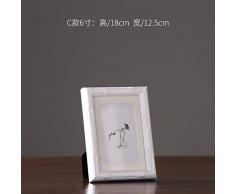 YANGJP Decoracion Marco De Fotos De Bambú Blanco Decoración Decoración del Hogar Sala De Estar Gabinete De TV Dormitorio Decoración Modelo Habitación Suave @ A