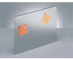 Zeller - Present ES 18/0- Pizarra magnética de acero inoxidable (40 x 60 cm)