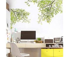 Lankater Pared Verde Rama de árbol de Vinilo Etiqueta de la Pared de la Sala Pegatinas Inicio decoración de la Pared del Cartel Vinilos decoración de la Pared Paredes