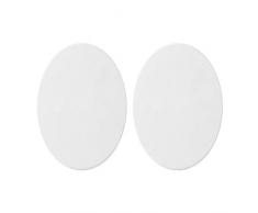 Lienzo ovalado para pintura al óleo, con marco, bastidor con tela para pintura artística, color blanco, 2 unidades, Algodón., 30cm*40cm