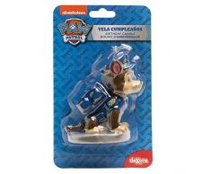 dekora 346170 Vela de CumpleaÃ±os Chase Patrulla Canina, Cera, Multicolor, 7 x 4 x 4 cm
