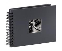 Hama Fine Art Álbum de Fotos con Espiral, Gris, 24 x 17 cm
