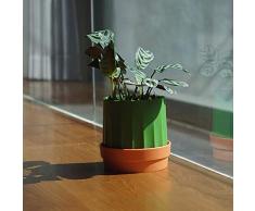 Monbedos Diseño Creativo Cactus Patrón Toalla de Papel Caja de pañuelos Plato de Flores Bandeja de siembra Multifuncional Caja