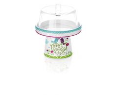 Ritzenhoff mini fuente de porcelana con campana de cristal de Bohemia, diseño 2013, Sandra Kretzmann, 2950005
