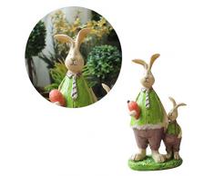 Vosarea - Figura Decorativa de Conejo de Resina para casa, Oficina, cafetería, Coche, Pascua, decoración de Boda