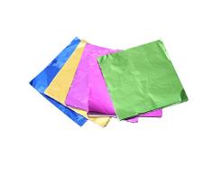 ultnice Lámina de papel de regalo papel de regalo apto para uso alimentario para embalaje Chocolate Candy 5 unidades