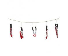 Guirnalda de armas sangrientas Halloween - Única
