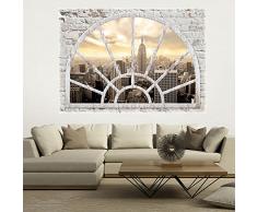 murando - Ilusion Optica 3D 210x150 cm - Fotomural Poster Finestra - Fotomurales Papel pintado - Quadro Pared Piedra Mar Playa Duna