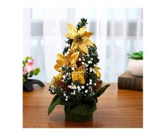 WUFANGFF 1Pc Mini Pequeño Árbol De Navidad Artificial Decoración Vacaciones De Navidad Pino Decoracion Fiesta De Año Nuevo Ornamento 20Cm,Un