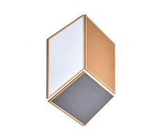 Bi-Office Hexa - Set de 3 tablones, 70 x 40 cm, color pino