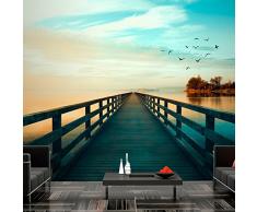 murando® Fotomural 400x280 cm - 3 tres colores a elegir - Papel tejido-no tejido XXL Fotomurales - Papel pintado - Fotomural Naturaleza Paisaje Playa Mar c-C-0034-a-d