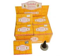 120 conos de incienso Goloka Nagchampa Dhoop Cones 12 cajas con porta inciensos pack aroma fragancia ambientador
