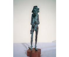 Arte Salvadori, candelabro, escultura de bronce. Energía.