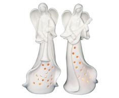 Naeve Leuchten 088323 - Figuras decorativas de ángeles (2 unidades)