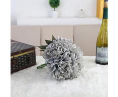 prevently marca nuevo Artificial seda Artificial flores de peonía flores boda ramo novia Hortensia Decor