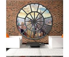 murando - Fotomural Ciudad 350x245 cm - Papel tejido-no tejido - Papel pintado - New York ladrillo madera playa d-a-0008-a-c