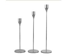 JQCHY Candelabro de Hierro Forjado 3 Piezas de Diferentes tamaños,Portavelas Metal Candelabro de Una Cabeza Candelabro de Mesa Candeleros de Pie Dormitorio Fiesta Boda Decoración Navidad Halloween