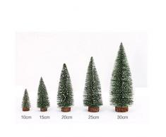 STRIR Árbol navideño árbol de Navidad Artificial Abeto Ventana de Mesa Sobremesa Mini árbol de Navidad nevado para decoración de Navidad (Verde, 30CM)
