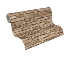 A.S. Création papel pintado Dekora Natur beige marrón 10,05 m x 0,53 m 958332