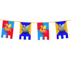 Banderín/Guirnalda de caballero medieval