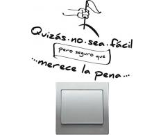 Vinilo decorativo pegatina pared, cristal, puerta (Varios colores a elegir)-frase