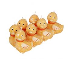 Kleine Patito Vela 7 pieza naranja estearina Oster Vela decorativa